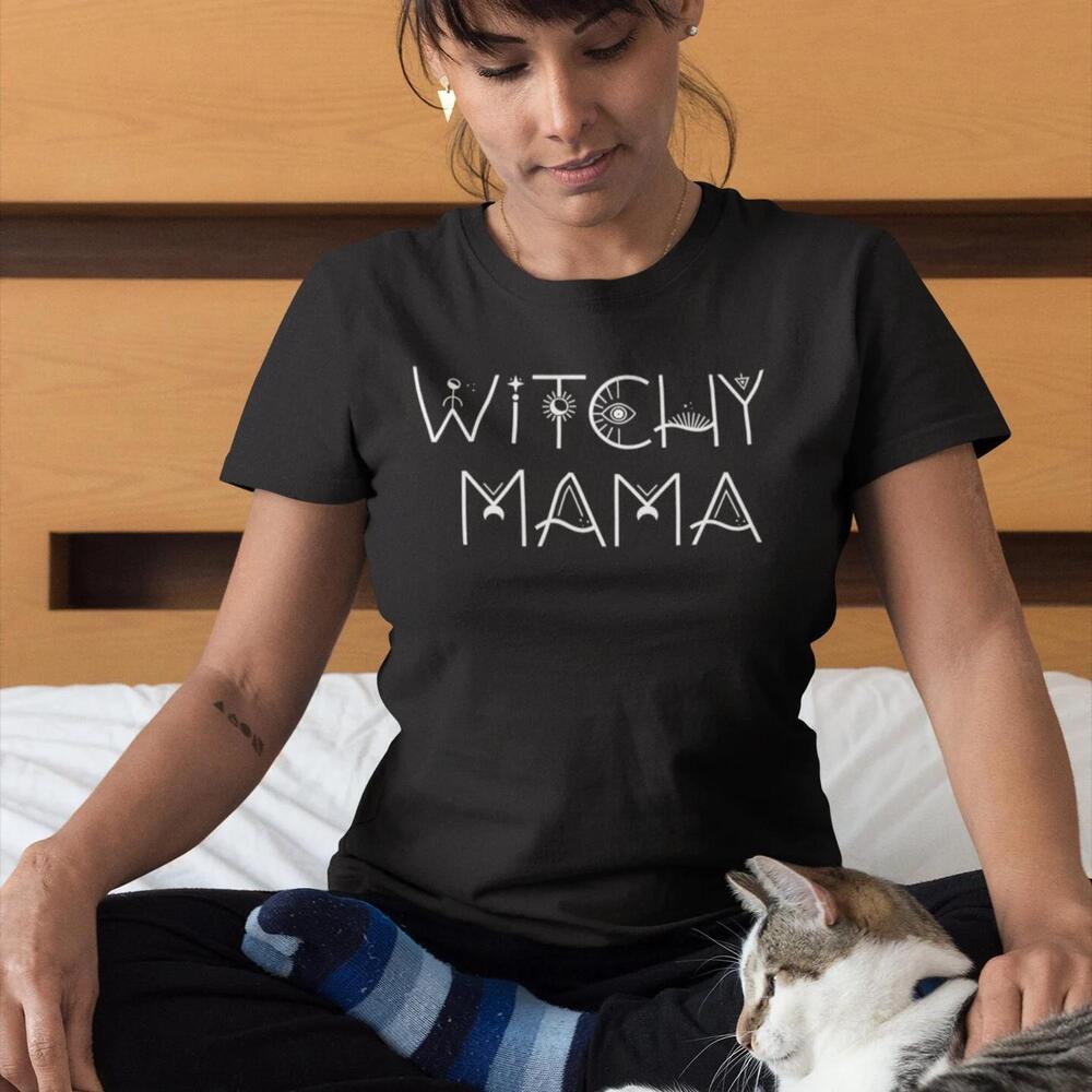 Mom Halloween Shirt, Witchy Mama, Halloween Shirt - Picture 1 of 4
